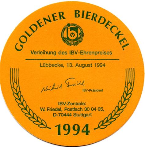 lbbecke mi-nw barre ibv 1b (rund215-goldener bierdeckel 1994)